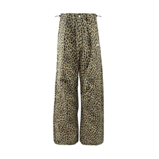 Tansanmagnesium Cotton Wide Pants Leopard