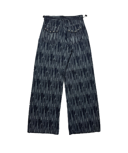 Tansanmagnesium Crack Logo Pants Blue