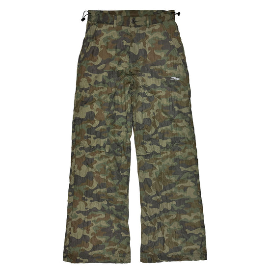 Tansanmagnesium Nylon Wide Stud Cargo Pants Camo
