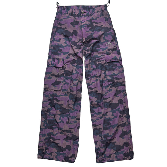 Tansanmagnesium Nylon Wide Stud Cargo Pants Camo