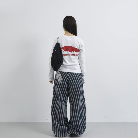 Tansanmagnesium Bone Diagonal Pants Blue