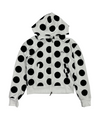 Tansanmagnesium Dot Pattern Hoodie Zip-Up