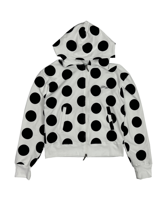 Tansanmagnesium Dot Pattern Hoodie Zip-Up