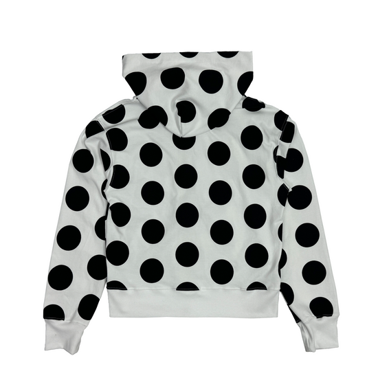 Tansanmagnesium Dot Pattern Hoodie Zip-Up