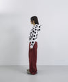 Tansanmagnesium Dot Pattern Hoodie Zip-Up