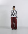Tansanmagnesium Dot Pattern Hoodie Zip-Up