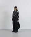 Tansanmagnesium Dot Pattern Hoodie Zip-Up