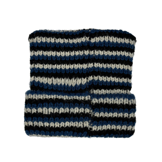 Tansanmagnesium Logo Cat Beanie Blue Stripe