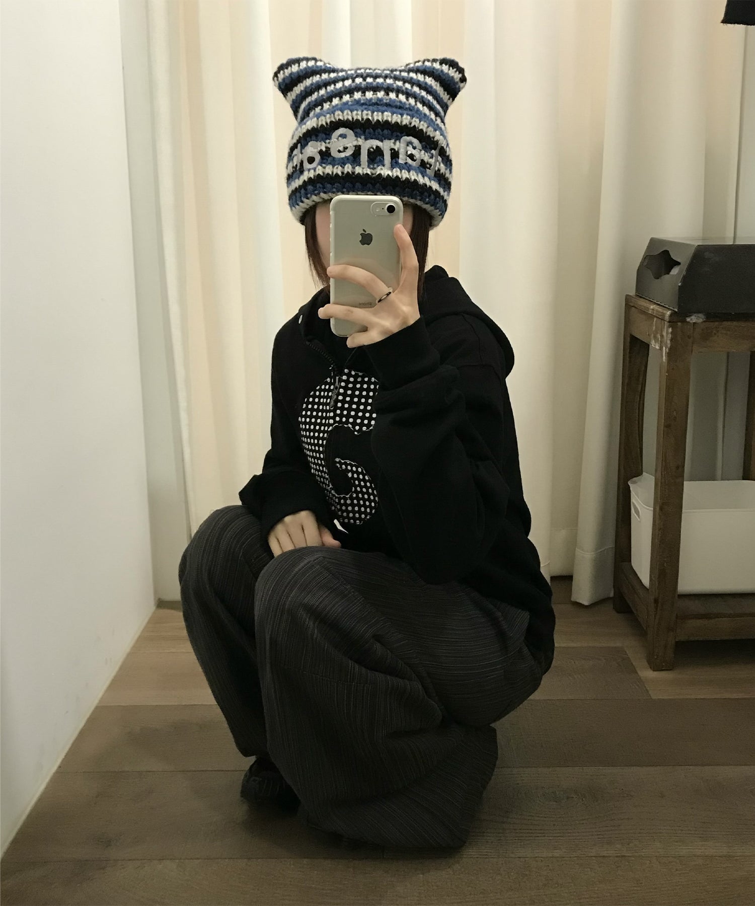 Tansanmagnesium Hon Appliqué Hoodie Full-Zip