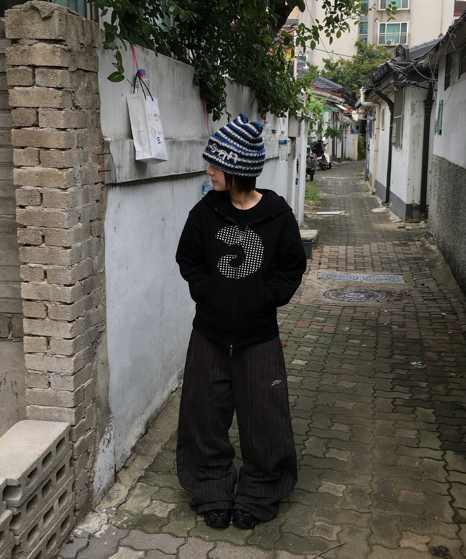 Tansanmagnesium Hon Appliqué Hoodie Full-Zip