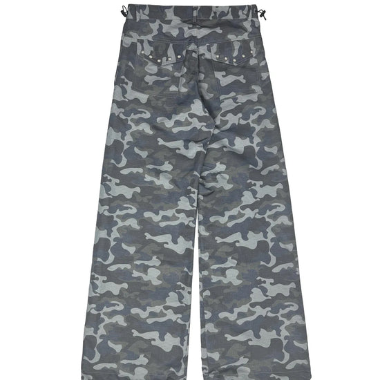 Tansanmagnesium Nylon Wide Stud Pants Camo