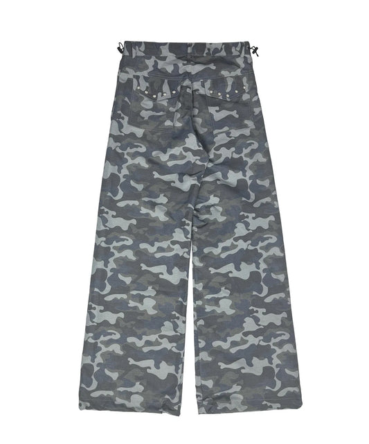 Tansanmagnesium Nylon Wide Stud Pants Camo