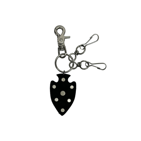 Tansanmagnesium Songchi Leather Stud Keyring