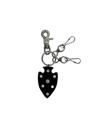 Tansanmagnesium Songchi Leather Stud Keyring