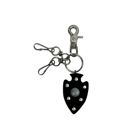 Tansanmagnesium Songchi Leather Stud Keyring