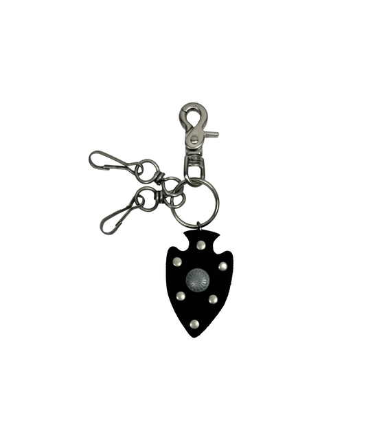 Tansanmagnesium Songchi Leather Stud Keyring