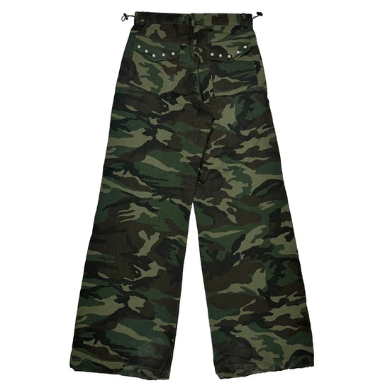 Tansanmagnesium Cotton Wide Stud Pants Camo