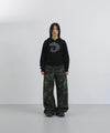 Tansanmagnesium Cotton Wide Stud Pants Camo