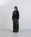 Tansanmagnesium Cotton Wide Stud Pants Camo