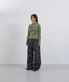 Tansanmagnesium Cotton Wide Stud Pants Camo