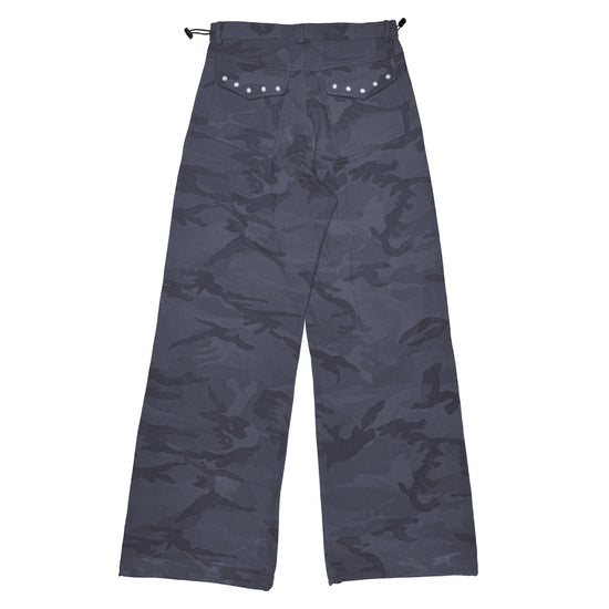 Tansanmagnesium Cotton Wide Stud Pants Camo