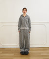 Tansanmagnesium Jooyoung X Tansanmagnesium Hoodie Zip-Up Leopard Grey