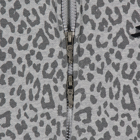 Tansanmagnesium Jooyoung X Tansanmagnesium Hoodie Zip-Up Leopard Grey