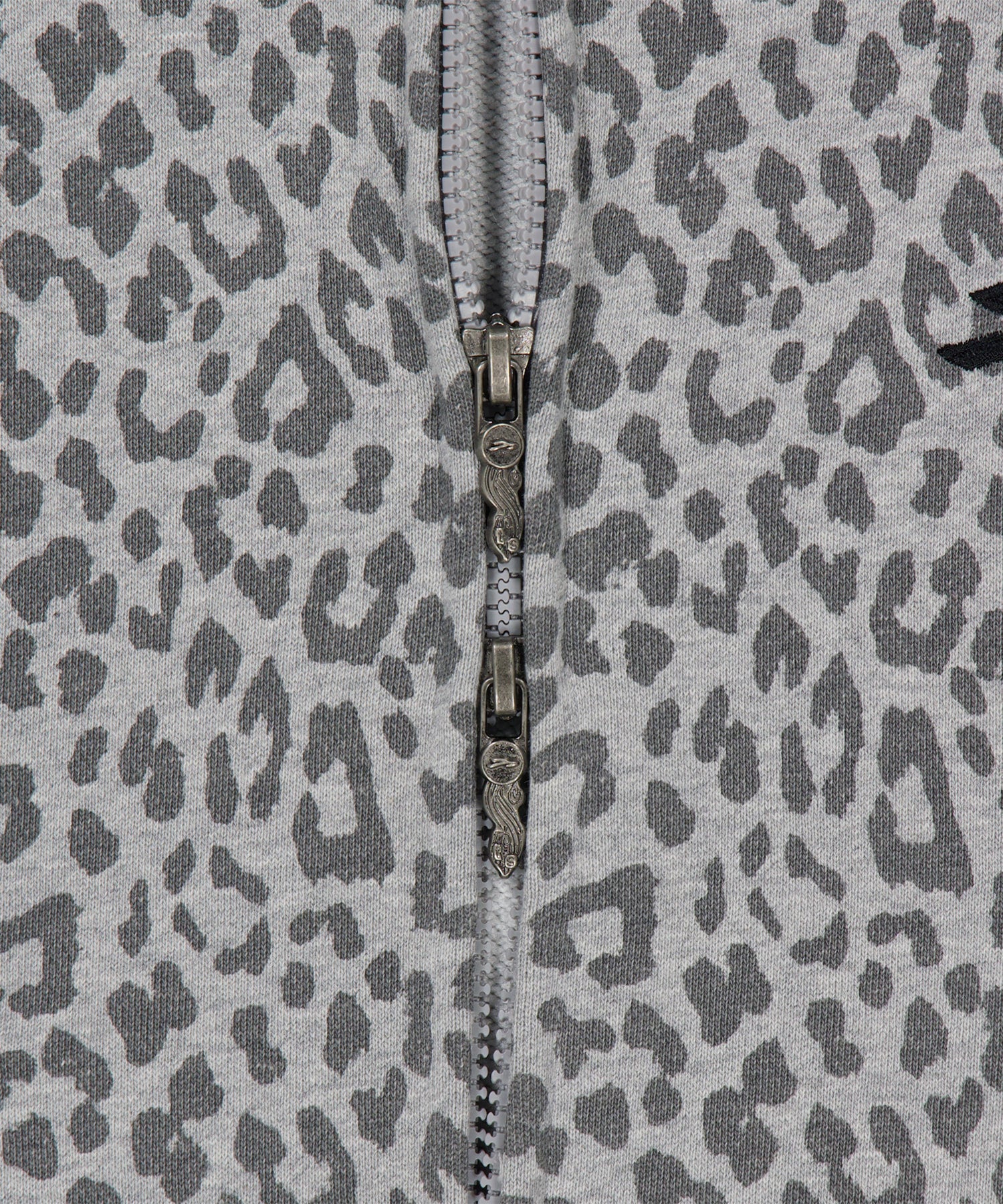 Tansanmagnesium Jooyoung X Tansanmagnesium Hoodie Zip-Up Leopard Grey