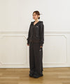Tansanmagnesium (5/8 Pre-Order) Jooyoung x Tansanmagnesium Hoodie Zip-Up Leopard Charcoal