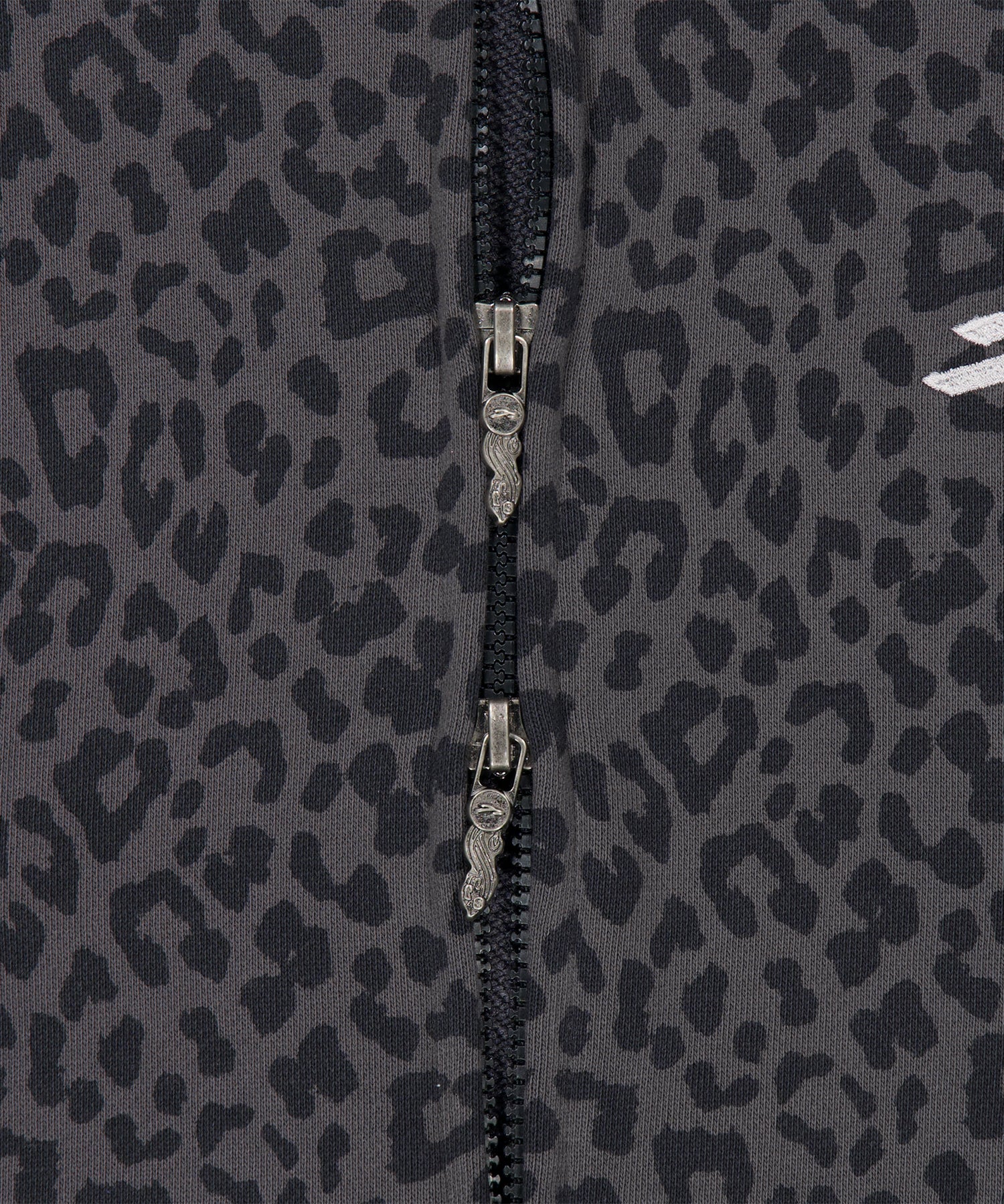 Tansanmagnesium (5/8 Pre-Order) Jooyoung x Tansanmagnesium Hoodie Zip-Up Leopard Charcoal