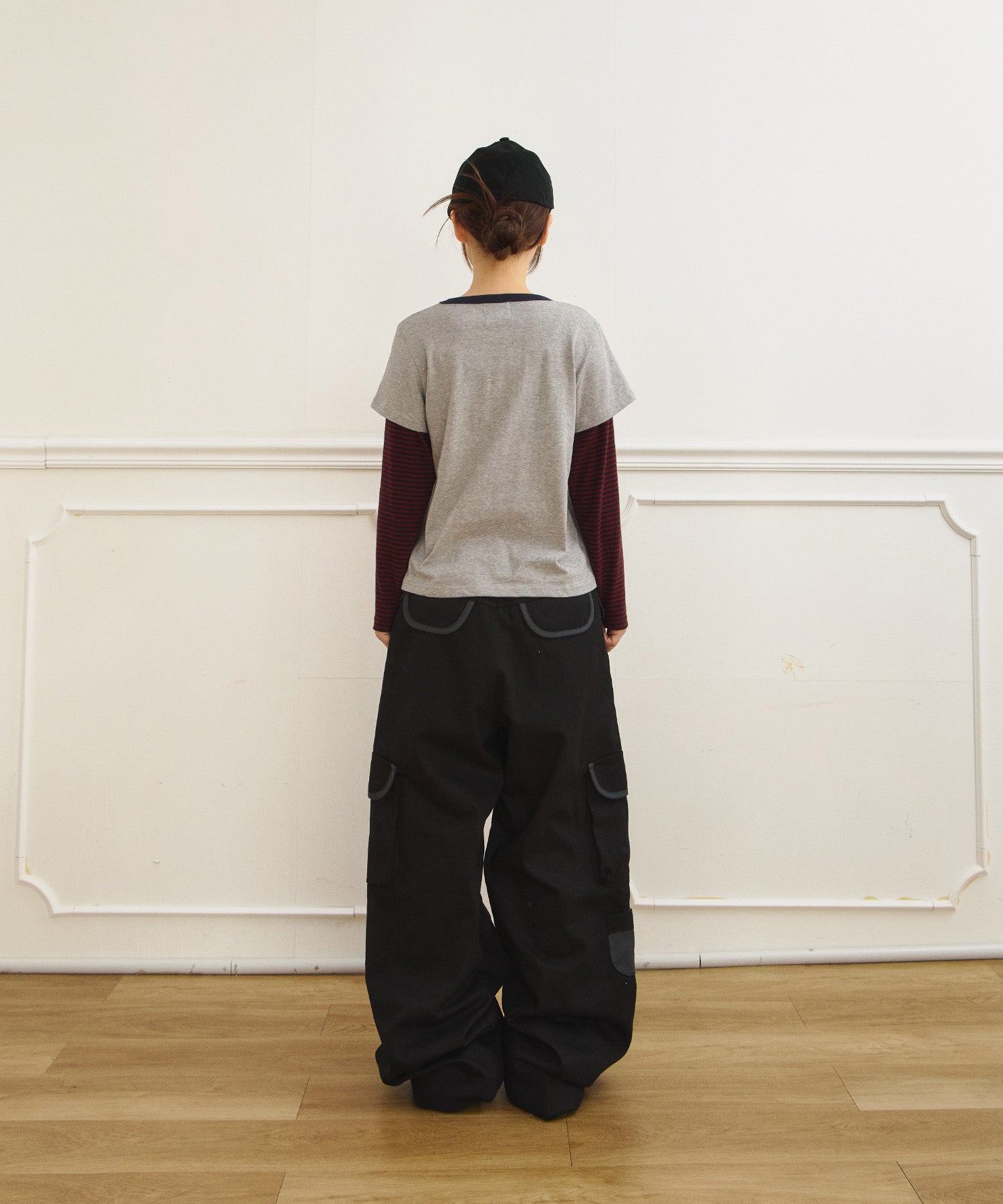 Tansanmagnesium (5/2 Pre-Order Delivery) Jooyoung X Tansanmagnesium Cat Layered Long Sleeve Grey