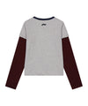 Tansanmagnesium (5/2 Pre-Order Delivery) Jooyoung X Tansanmagnesium Cat Layered Long Sleeve Grey