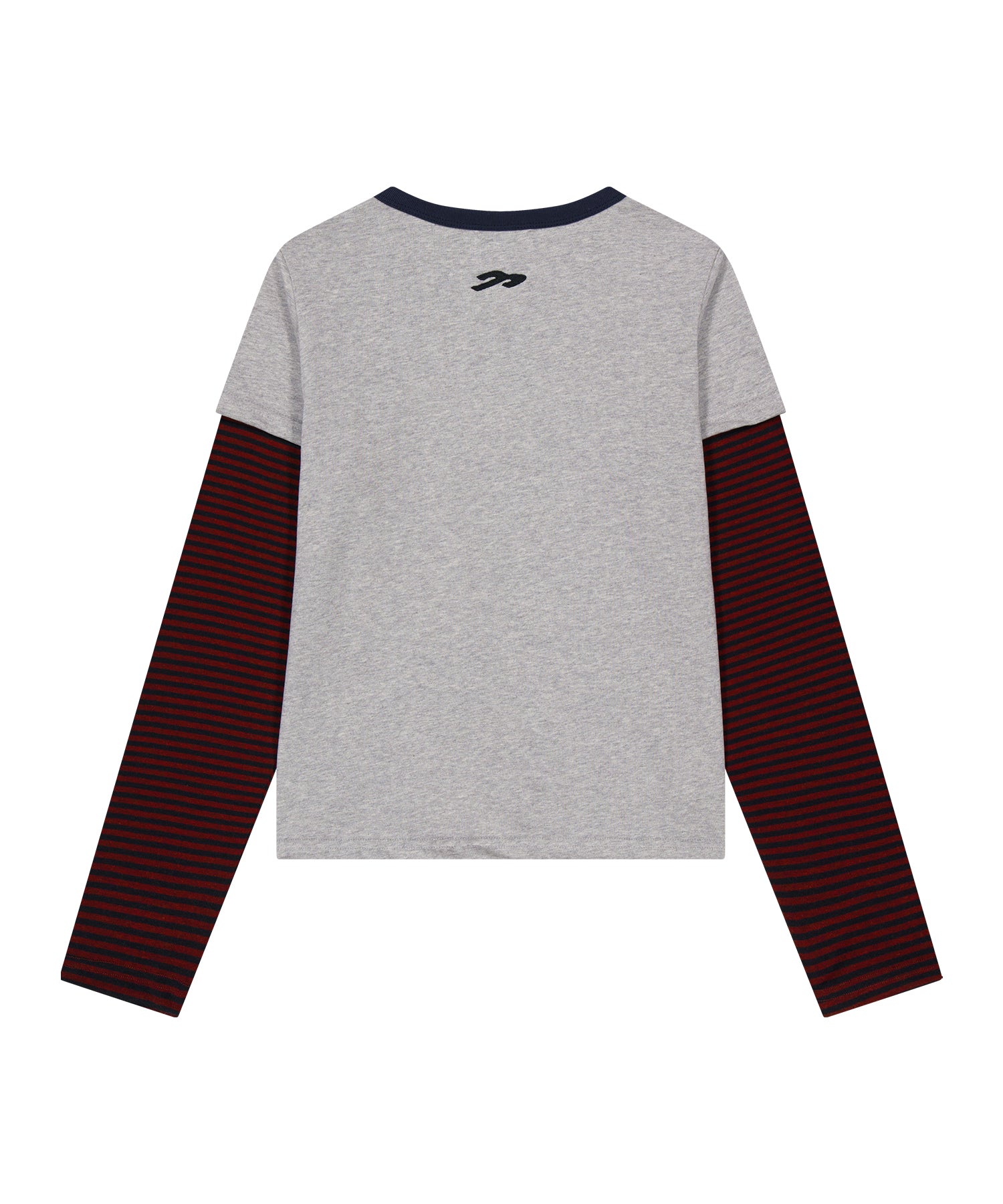 Tansanmagnesium (5/2 Pre-Order Delivery) Jooyoung X Tansanmagnesium Cat Layered Long Sleeve Grey