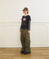 Tansanmagnesium Jooyoung X Tansanmagnesium Cat Layered Long Sleeve Navy