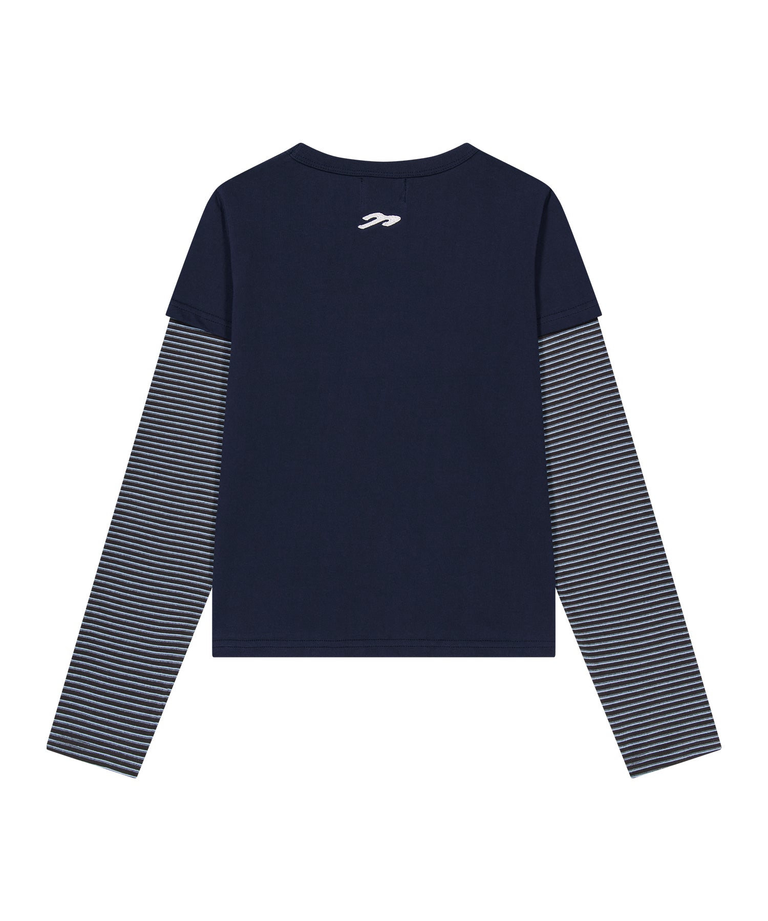 Tansanmagnesium Jooyoung X Tansanmagnesium Cat Layered Long Sleeve Navy