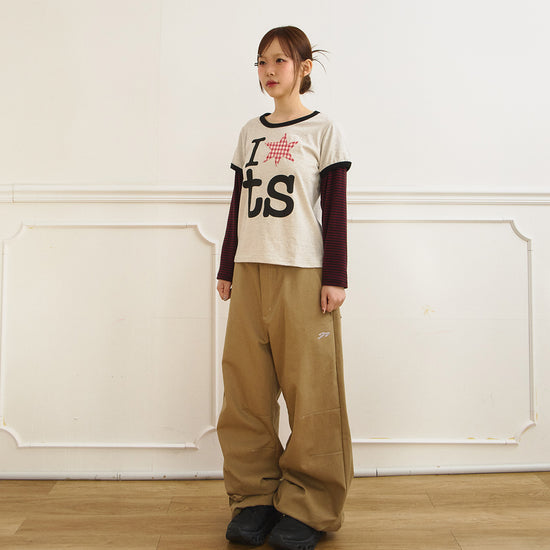 Tansanmagnesium Jooyoung x Tansanmagnesium Ringer Layered Long Sleeve Ivory