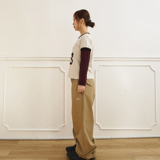 Tansanmagnesium Jooyoung x Tansanmagnesium Ringer Layered Long Sleeve Ivory
