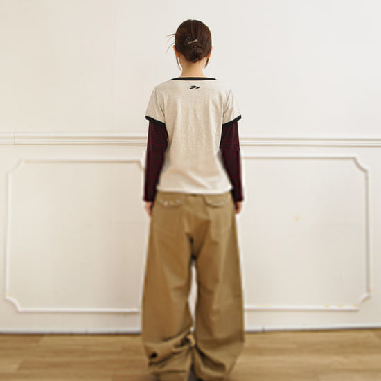 Tansanmagnesium Jooyoung x Tansanmagnesium Ringer Layered Long Sleeve Ivory