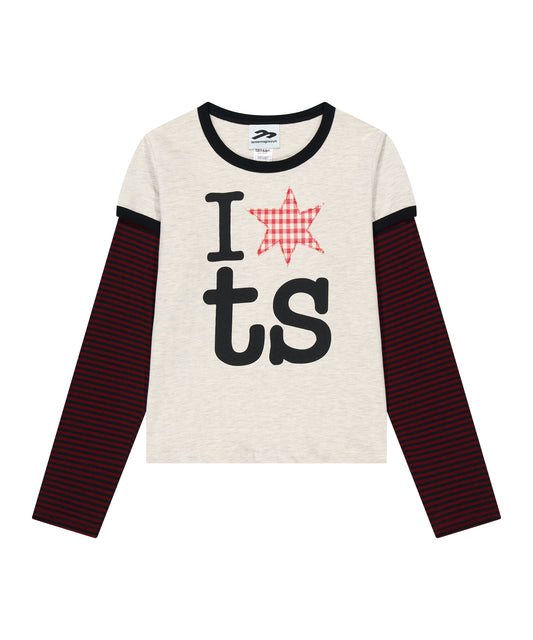 Tansanmagnesium Jooyoung x Tansanmagnesium Ringer Layered Long Sleeve Ivory