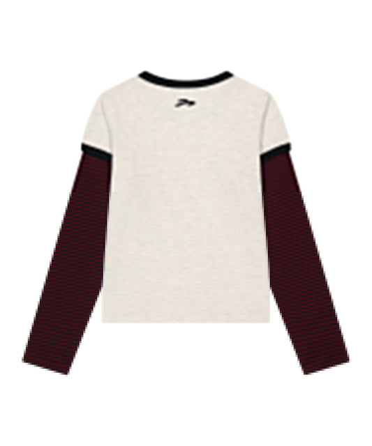 Tansanmagnesium Jooyoung x Tansanmagnesium Ringer Layered Long Sleeve Ivory