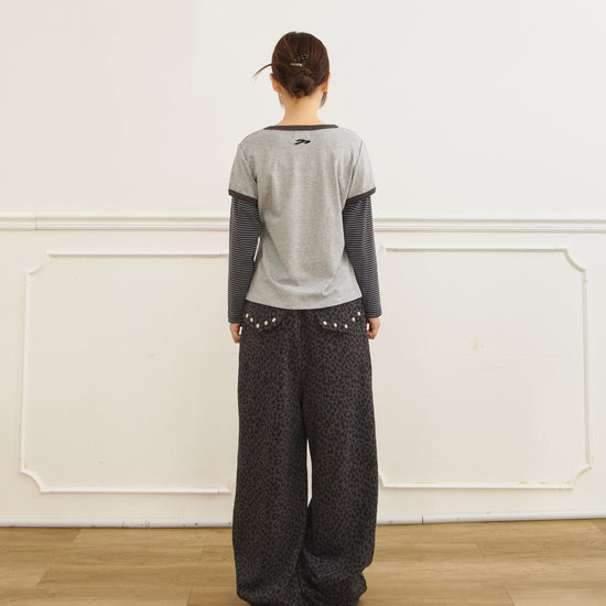 Tansanmagnesium Jooyoung X Tansan Ringer Layered Long Sleeve Grey