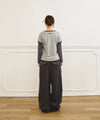 Tansanmagnesium Jooyoung X Tansan Ringer Layered Long Sleeve Grey