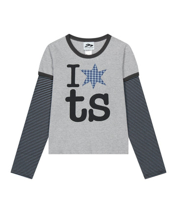 Tansanmagnesium Jooyoung X Tansan Ringer Layered Long Sleeve Grey