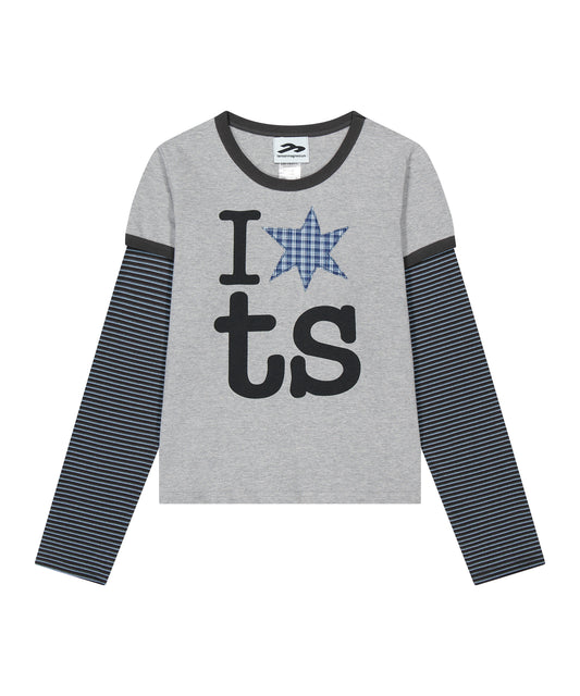 Tansanmagnesium Jooyoung X Tansan Ringer Layered Long Sleeve Grey