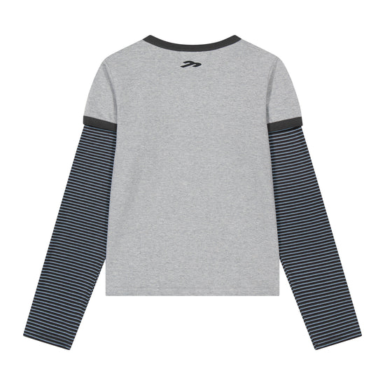 Tansanmagnesium Jooyoung X Tansan Ringer Layered Long Sleeve Grey