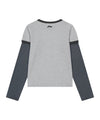Tansanmagnesium Jooyoung X Tansan Ringer Layered Long Sleeve Grey