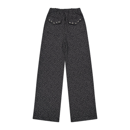 Tansanmagnesium (5/8 Pre-Order) Juyoung X Tansanmagnesium Stud Sweat Pants Leopard Charcoal