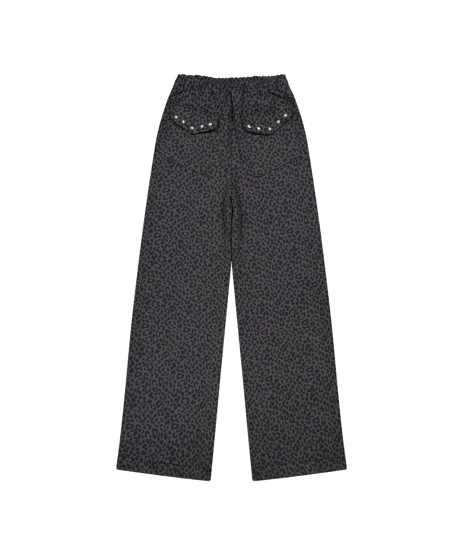 Tansanmagnesium (5/8 Pre-Order) Juyoung X Tansanmagnesium Stud Sweat Pants Leopard Charcoal