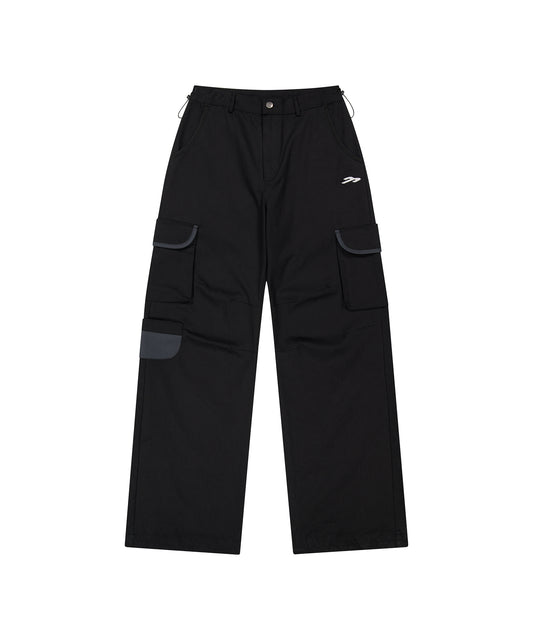 Tansanmagnesium (5/30 Pre-Order) Jooyoung X Tansanmagnesium Wide Ringer Cargo Pants Black