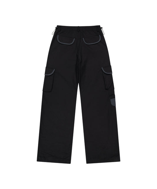 Tansanmagnesium (5/30 Pre-Order) Jooyoung X Tansanmagnesium Wide Ringer Cargo Pants Black